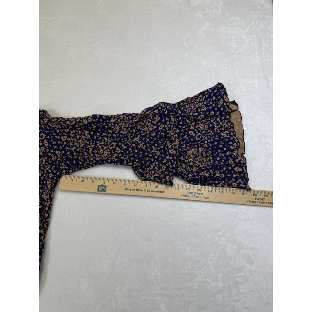 Intimately Free People Bodysuit Women’s Sz M Dainty Blue Floral Blouse Boho Lace - Picture 11 of 16